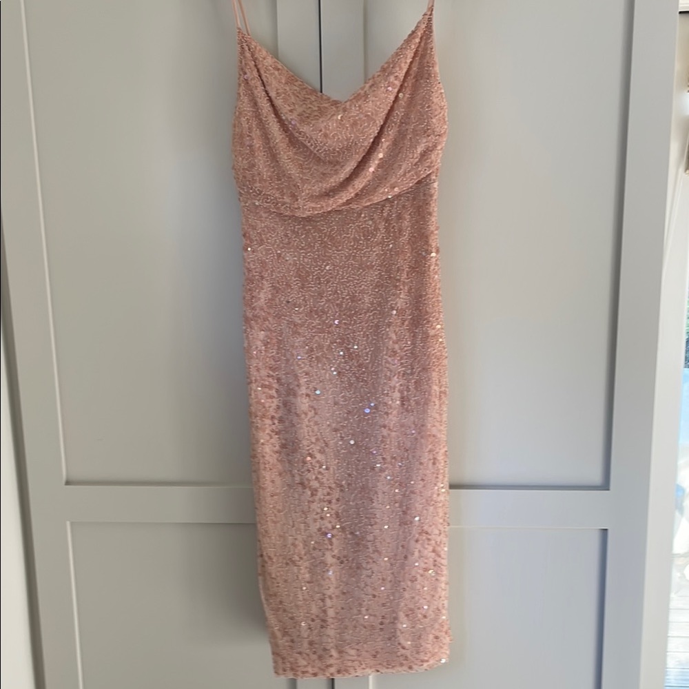 Forever that girl Elegant Pink Sequin Dress